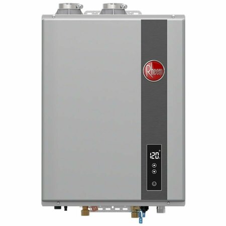 RHEEM RTGH Series 9 GPM 180,000 BTU 120 Volt Residential Indoor Liquid Propane Tankless Water Heater RTGH-90DVLP-3